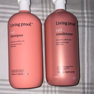 Living Proof Curl Shampoo and Conditioner Set - Coral